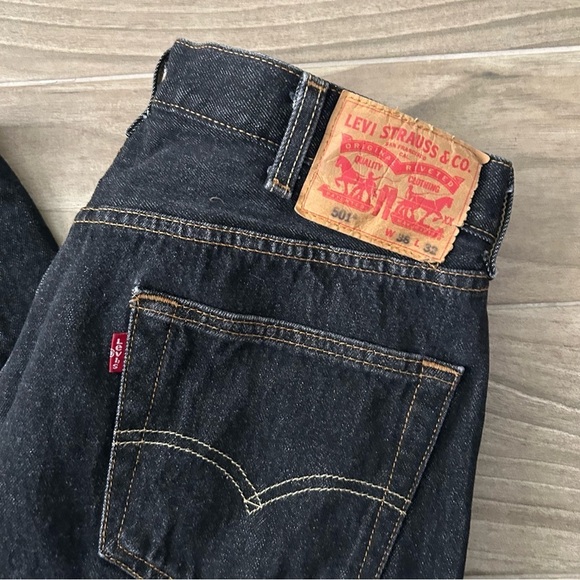 Levi’s Black 501 Jeans | Size 38x32 - Picture 4 of 6